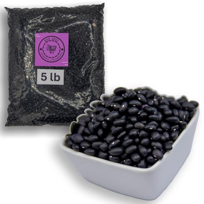 DESPENSA COLOMBIANA Dried Black Beans Bulk - Frijoles Negros Ideal for New Dishes - Grown in USA - Triple Cleaned, 5 Lbs