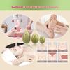 FASHION ITEM 3Pcs Eggs Massage Stone Jade Massage Natural Stone Stress Exercise Release Balls for Women,Women Body Massage Muscle Training (White-3pcs) view 2