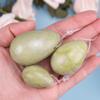 FASHION ITEM 3Pcs Eggs Massage Stone Jade Massage Natural Stone Stress Exercise Release Balls for Women,Women Body Massage Muscle Training (White-3pcs) view 3
