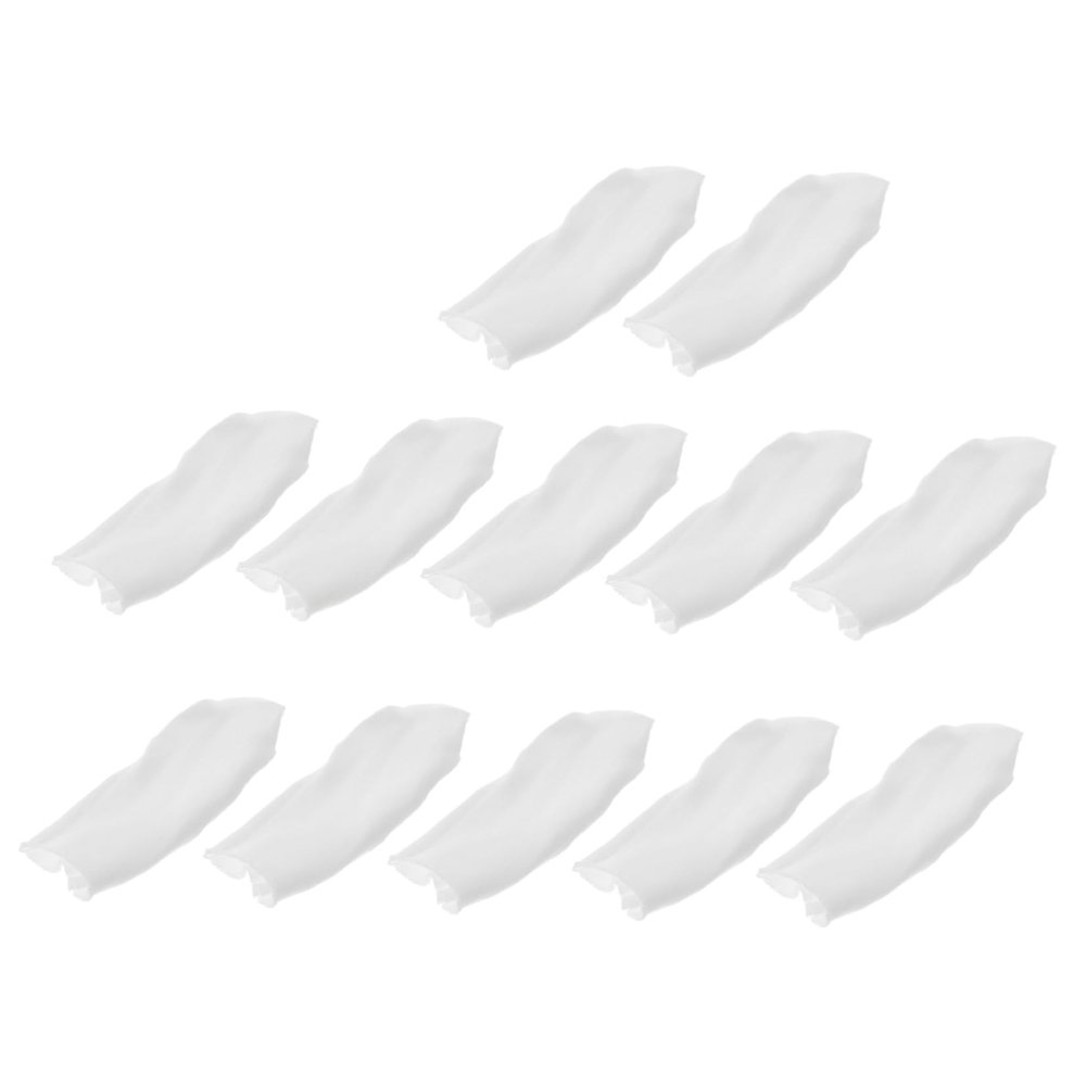 Baluue 200pcs Cotton Finger Cots Sweatproof Scratch Protective Covers for Gaming Sewing and Crafts Finger Protectors White Elastic Cotton Material