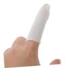 Baluue 200pcs Cotton Finger Cots Sweatproof Scratch Protective Covers for Gaming Sewing and Crafts Finger Protectors White Elastic Cotton Material view 2