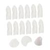 Baluue 200pcs Cotton Finger Cots Sweatproof Scratch Protective Covers for Gaming Sewing and Crafts Finger Protectors White Elastic Cotton Material view 3