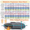 Mge Orthopedic shoes women, Winter Warm Wide toe box shoes Diabetic Sandals Extra Wide Width with Arch Support Plantar Fasciitis Sandals with 1 Pairs Warm Insoles(BlackC,10) view 2