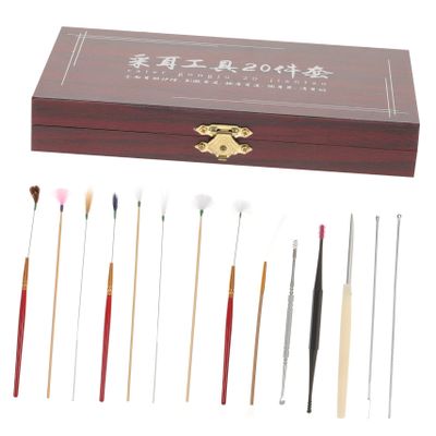 NOLITOY Earwax Cleaning Tools Ear Spoon Kit with Premium Anti Safe Daily Use Practical Ear Cleaners for Family Earwax Removal Dark Red