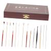 NOLITOY Earwax Cleaning Tools Ear Spoon Kit with Premium Anti Safe Daily Use Practical Ear Cleaners for Family Earwax Removal Dark Red view 1