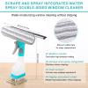 Zerodis Window Squeegee Cleaner with Spray, Mirror Scrub Pad Compact Glass Mop for Indoor Outdoor Bathroom Kitchen view 4