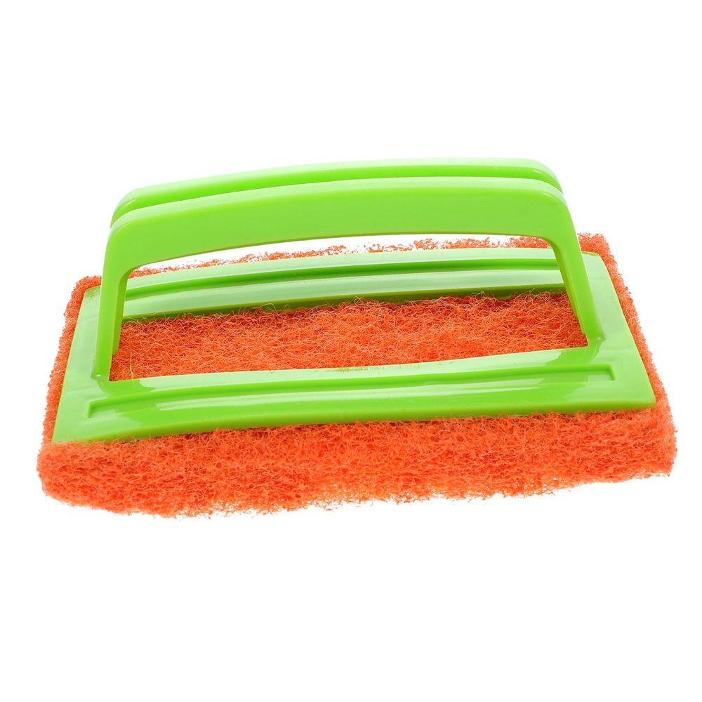 KOMBIUDA Kitchen Cleaning Brush Set Household Sponge Scouring Pad Plastic Handle Suitable for Bathtub Tile and Countertop Cleaning Non-Scratch and Sturdy Random Color