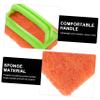 KOMBIUDA Kitchen Cleaning Brush Set Household Sponge Scouring Pad Plastic Handle Suitable for Bathtub Tile and Countertop Cleaning Non-Scratch and Sturdy Random Color view 4