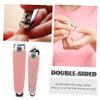 MUSISALY 2pcs Silicone Cover Nail Clippers Carbon Steel Nail Nipper Scissors for Manicure and Pedicure Design for Home Travel Use view 4