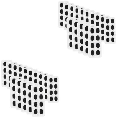 TOBBOMEY 120pairs Anti-Slip Eyeglasses Nose Pads Comfortable Sponge Support for Glasses Durable Material Thick Nose Cushions