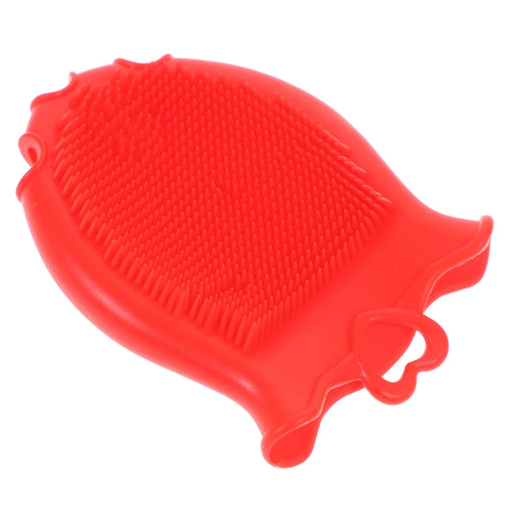 ASAKKURA Exfoliating Silicone Bath Brush for Toddlers Gentle Shampoo Scrubber for Shower Ergonomic Design Lightweight for Relaxation and Daily Use