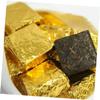 PRETYZOOM 200pcs Foil Wrappers Gold Wrapped Candy Packaging Foil Paper for Chocolate Aluminum Wrapping Paper view 2