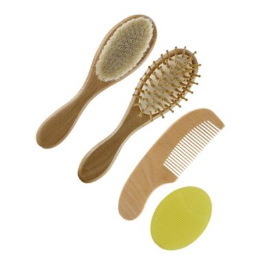 ASAKKURA 4pcs Girl Comb Brush Comb Set for Toddlers Boy Girl Bath Brush for Newborns