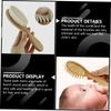 ASAKKURA 4pcs Girl Comb Brush Comb Set for Toddlers Boy Girl Bath Brush for Newborns view 3