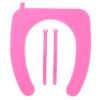 BEBEMOKO Soft Silicone Toilet Seat Cover Washable Reusable Cushion Pad for Bathroom Home Use Comfortable Warm Toilet Lid Protector in Violet and Practical Accessory view 1