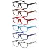 NORPERWIS Reading Glasses 6 Pairs Quality Readers Spring Hinge Glasses for Reading for Men and Women (6 Pack Mix Color -3, 4.00) view 1