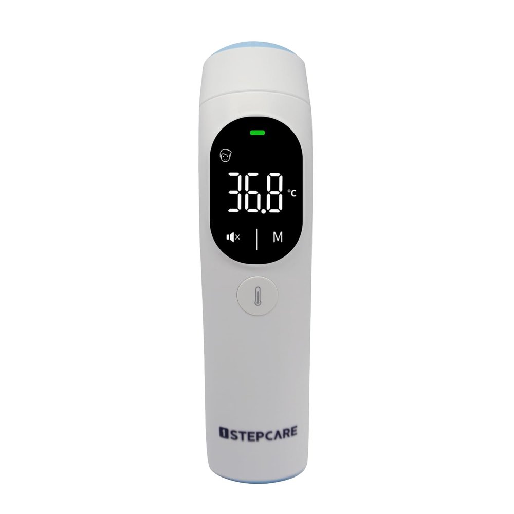 1STEPCARE No-Touch Thermometer for Adults and Kids, Fast Accurate Digital Thermometer with Fever Alarm & Silent Mode, Easy-to-use for Babies, Kids, & Elderly (1)