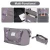 5-Piece Suitcase Set (20" 24" 28" + One Travel Bag and One Toiletry Bag), Hard Shell, Universal Wheels, ABS Luggage Set, with TSA Lock, Carry-on Luggage, Durable Luggage, Gray view 4