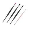 TOVINANNA 4pcs Silicone Ear Spoon Double-Ended Ear Cleaners and Stainless Steel Spiral for Wax Removal Mixed Colors Random Color view 1