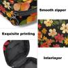 Sanitary Napkin Storage Bags, Spring Flowers Menstrual Pad Bag Oxford Cloth Menstrual Cup Pouches Nursing Pad Tampon Period Bags with Zipper for Teen Girls Women Ladies view 3