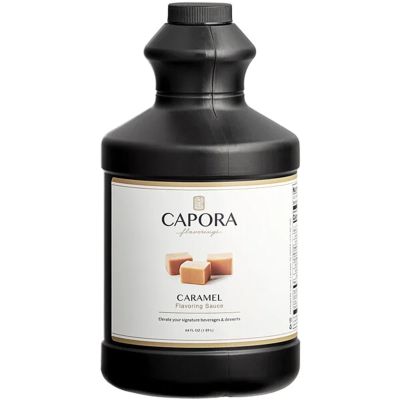 Capora Caramel Flavoring Sauce 64 fl. oz. - 6 Pieces WS-513SAUCARML-NPF