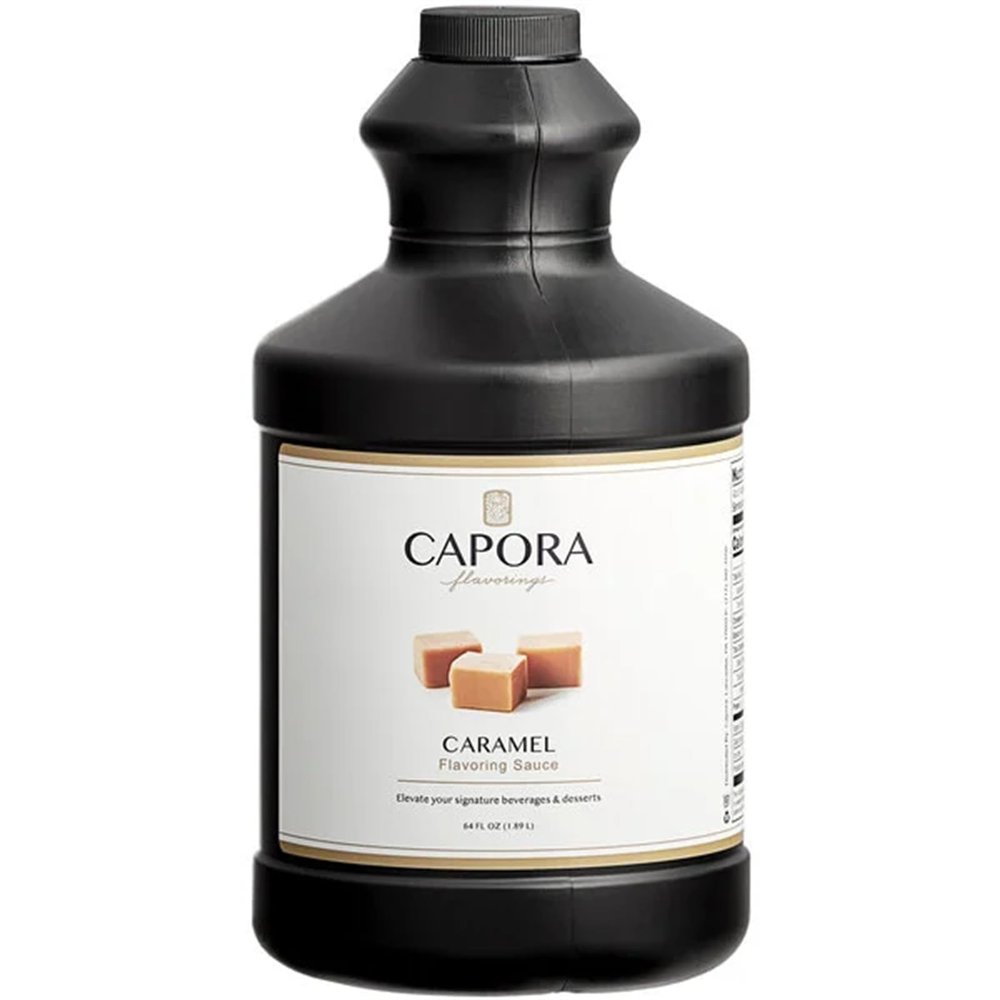 Capora Caramel Flavoring Sauce 64 fl. oz. - 6 Pieces WS-513SAUCARML-NPF