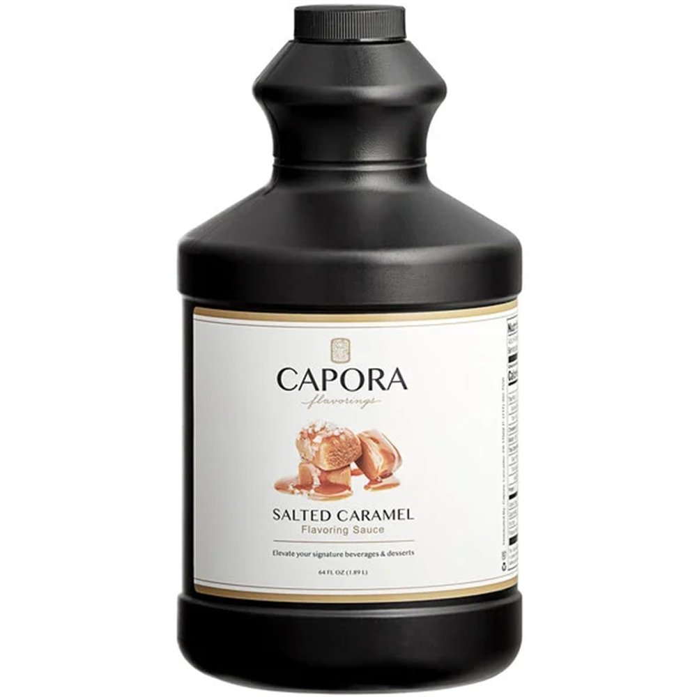 FixtureDisplays Capora Salted Caramel Flavoring Sauce 64 Fluid ounce WS-999SAUSLCARM-NF