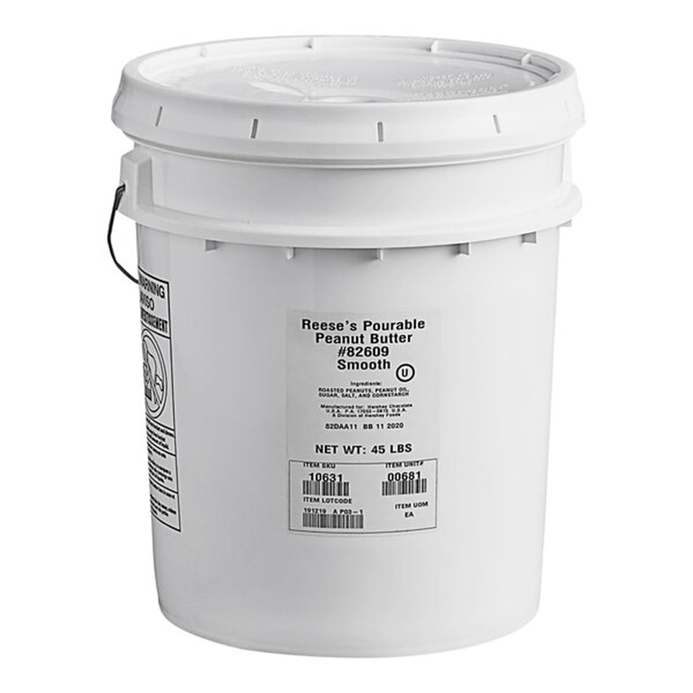 45 lb. Pail All-Natural Smooth Pourable Peanut Butter WS-403340082609-NPF