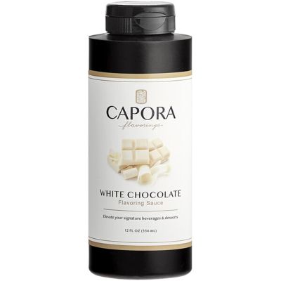 FixtureDisplays Capora White Chocolate Flavoring Sauce 12 oz. WS-999SQZWHTCHO-NF