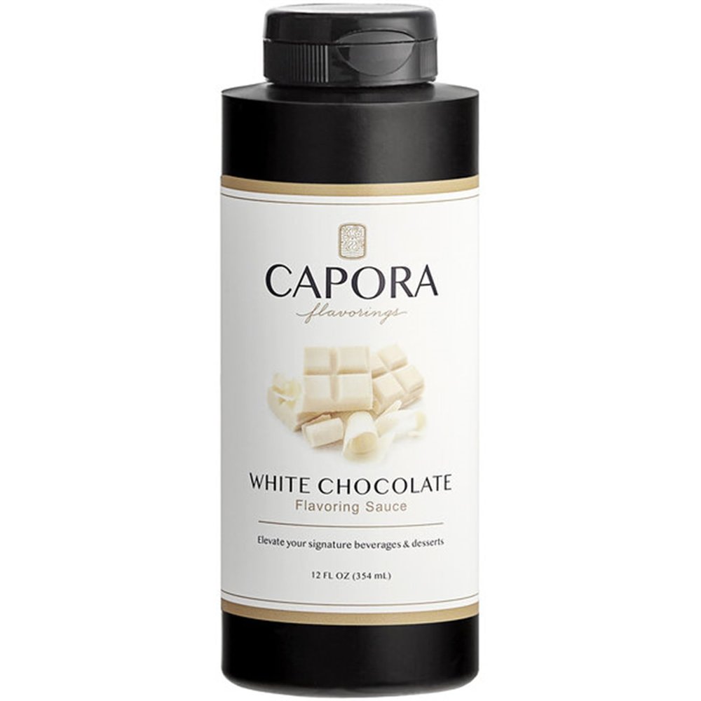 FixtureDisplays Capora White Chocolate Flavoring Sauce 12 oz. WS-999SQZWHTCHO-NF