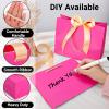 EUSOAR Hot Pink Heavy Duty Gift Bags, 20pcs 8.6"x3.9"x7" with Handle & Ribbon, Perfect for Weddings, Birthdays, Anniversaries & More view 3