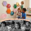 24-Piece Wooden Sensory Wall Panels for Kids with Replaceable Texture Pads view 3