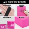 EUSOAR Paper Gift Bags with Handles, 12pcs 7.8"x3.9"x11" Hot Pink Gift Wrap Bags Bulk,Merchandise Grocery Craft Retail Shopping Wedding Birthday Holiday Party Favor Thank You Paper Bags view 3