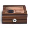 BCCCLLLSA Humidor Cigar Box Humidor Cigar Display Box Glass Window Handcrafted Handcrafted Cedar Humidor with Front Digital Hygrometer Spanish Cedar Lined Cigar Box Cigar Gifts for Men view 4