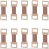 10Pcs Brown Elastic Bandage Clips Adhesive Bandages Bandage Wrap Clips Stretch Metal Clips, Replaceable Wrap Clips for Various Types Bandages and Bandaging Supplies view 1