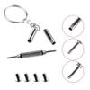 Ray Ban RB3507 RB2716 RB3016 Clubmaster Replacement Back Side Lenses Screws 4 with Screwdriver 1 (Silver, Nose bridge Hold Screws) view 3
