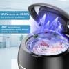 Ultrasonic Retainer Cleaner, 30W/42Khz Professional Retainer Cleaner Machine with Digital Timer, 200ML Portable Dental Cleaning Pod Cleaner for DenturesMouth GuardsBraces AlignerJewelry(White) view 2