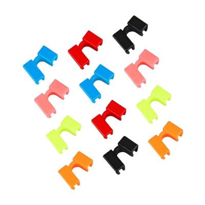 KICHOUSE 12pcs Reusable Chopstick Helpers Lightweight Practice Chopstick Clips for Training for Learning Improving Skills Includes Multi-color Options Blue Red Pink Yellow-green Black