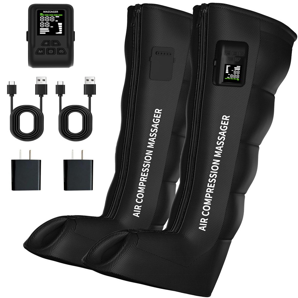 Ptcide Air Compression Leg MassagerLeg Recovery Boots for Improving Circulation and Relieving Soreness FSA HSA Eligible
