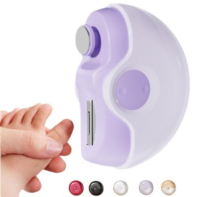 Electric Nail Clipper for Adults and Seniors, Automatic Nail File and Nail Grinder for Women, Safe and Easy for Babies, Rechargeable Manicure Tool with Anti-Pinch Technology for Nails (Purple)