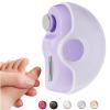 Electric Nail Clipper for Adults and Seniors, Automatic Nail File and Nail Grinder for Women, Safe and Easy for Babies, Rechargeable Manicure Tool with Anti-Pinch Technology for Nails (Purple) view 1