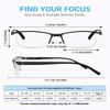 LUFF 6Pcs Anti-Blue-ray Reading Glasses Portable Ultra-Light Readers(2.25X) view 4