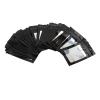Holographic Packaging Bag, Resealable Smell Proof Pouch, with Clear Window, for Lip Gloss, Cosmetics, Jewelry, 100pcs (Black) view 1