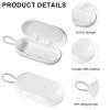 2 Pcs Earplug Cases, Ear Plug Holder Cases Only Portable Earplug Case Mini Plastic Earplug Organizer Storage Accessories Case Earplug Carrying Case Keychain for Travel Camping Business (White) view 4