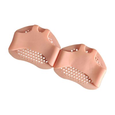 Didiseaon 1pair Silicone Forefoot Pads for High-Heeled Shoes Wear Insoles Breathable Non- Design for Comfort of Skin Tone Gel Inserts to Prevent Blisters