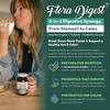 Flora Digest - 3-in-1 Max Strength Digestive Enzymes + Gut Surviving Probiotics & ButyraGen Postbiotic for Optimal Digestion, Bloating Relief, Regularity, Gut Lining & Colon Support - (60 Capsules) view 2