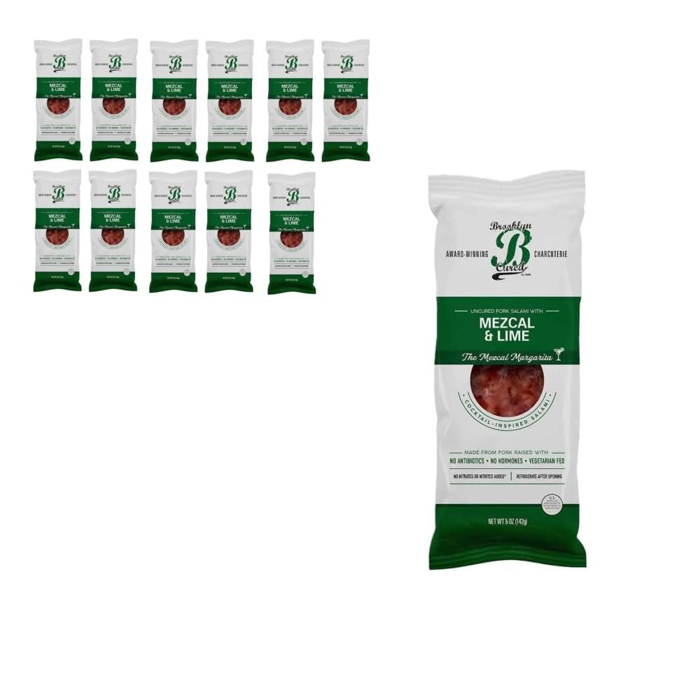 Brooklyn Cured Mezcal & Lime Uncured Salami Chub, 5 oz, 12 Pack