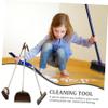UTHCLO Dust Mop for Home Broom and Shovel Combo Long Handle Dustpan House Cleaning Supplies for Indoor Outdoor view 2