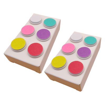 12-Pieces/Set Baby Nails File Nails Trimmer Replacement Pads Grinding Heads for Most Brand Electric Nails File