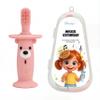 KLOUDYS Vibrating Baby Toothbrush l Bone Conduction Music l Soft BPA-Free Silicone Oral Sensory chew Toys for Kids & Babies, 9-24 Months, Pink view 1
